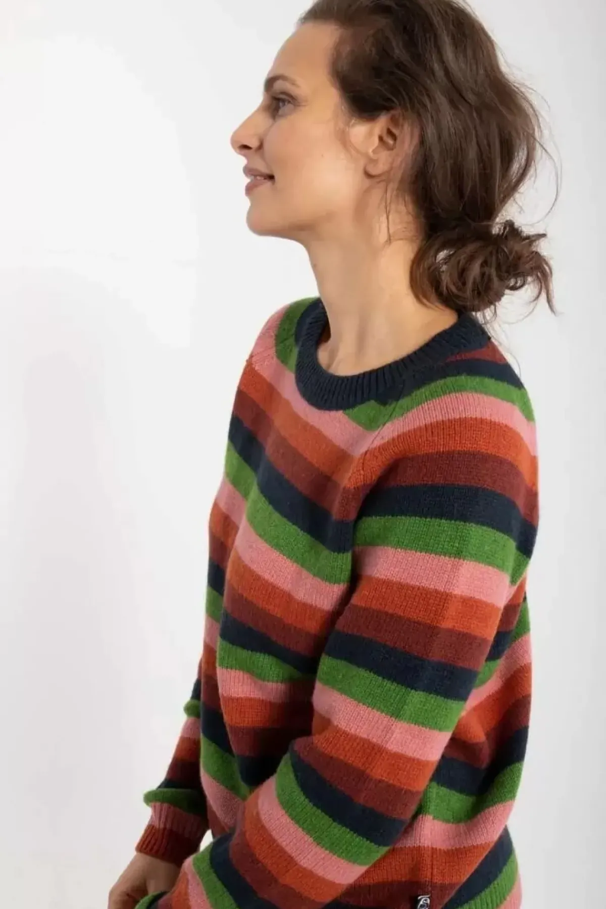 Danefæ Strickwaren>Danehytte Wool Sweater Comfort Stripe