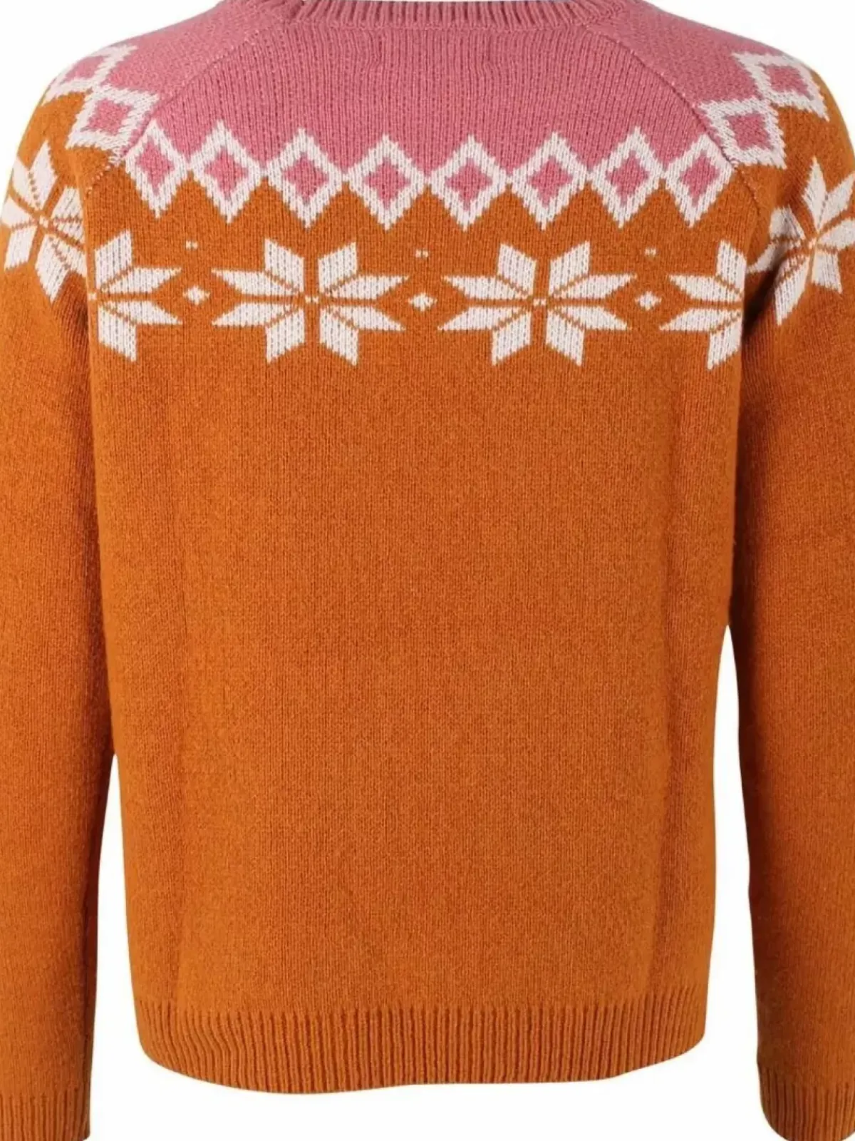 Danefæ Strickwaren>Danehytte Wool Sweater Occer/Chalk/Old Rose