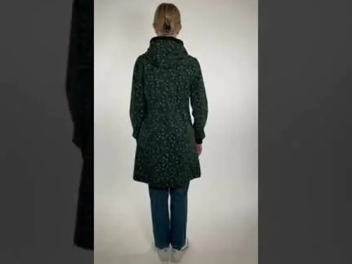 Danefæ Softshell-Jacken>Danejane Softshell Black/Khaki Fleurie