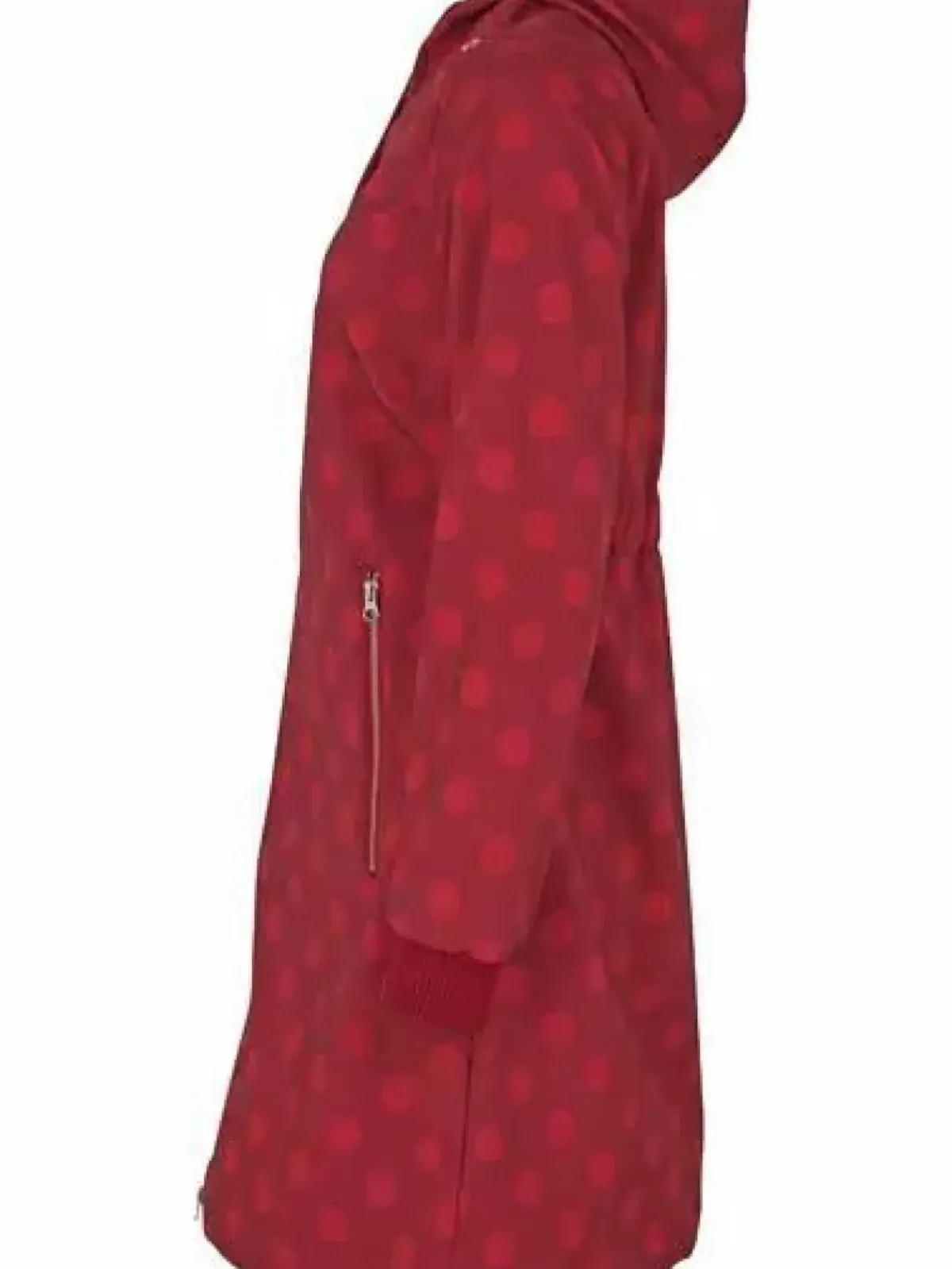 Danefæ Softshell-Jacken>Danejane Softshell Dark Red/Red Dots