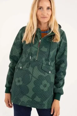 Danefæ Thermokleidung>Danejohanne Thermo Anorak Dark Khaki/Rover Khaki Boom Bloom