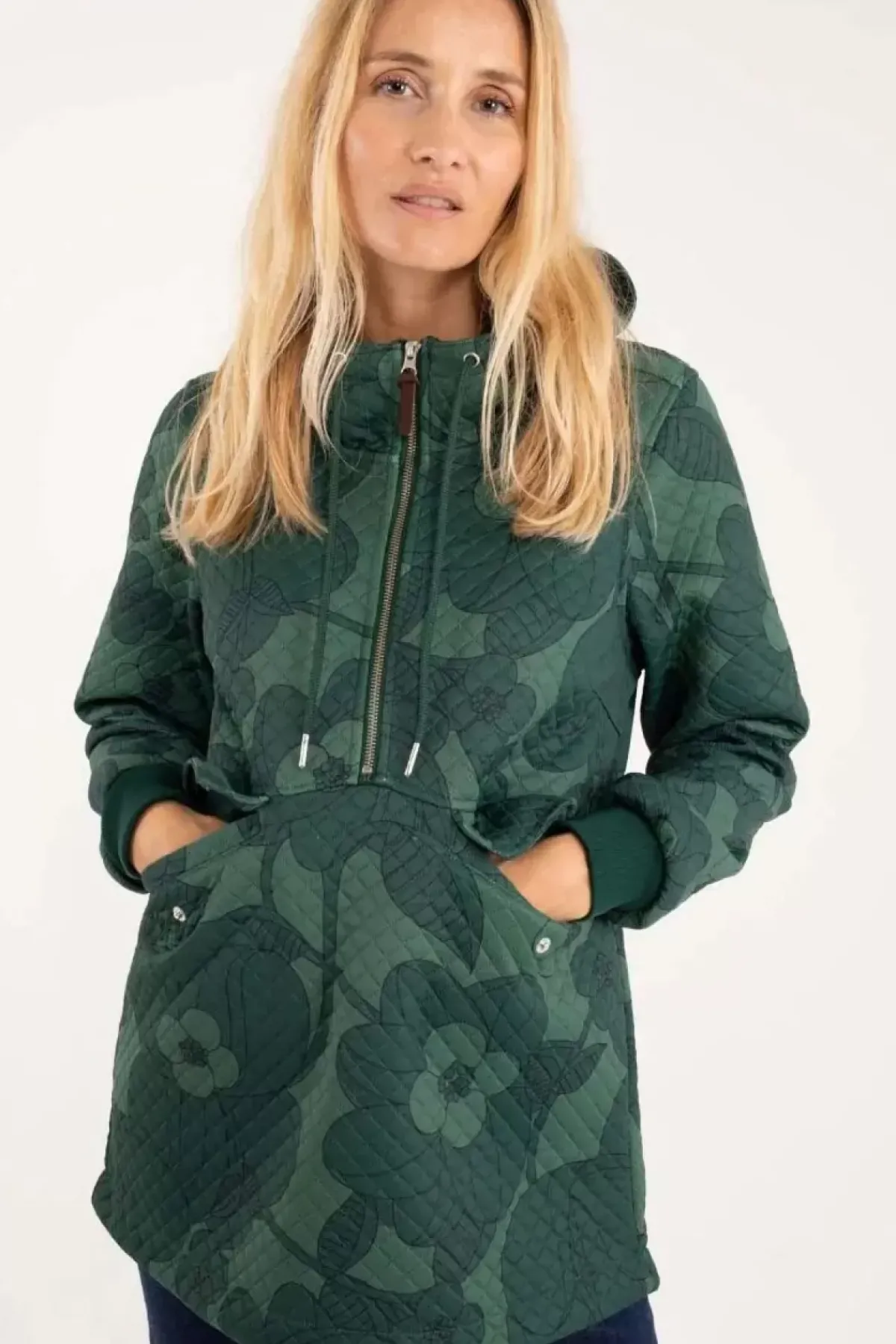 Danefæ Thermokleidung>Danejohanne Thermo Anorak Dark Khaki/Rover Khaki Boom Bloom