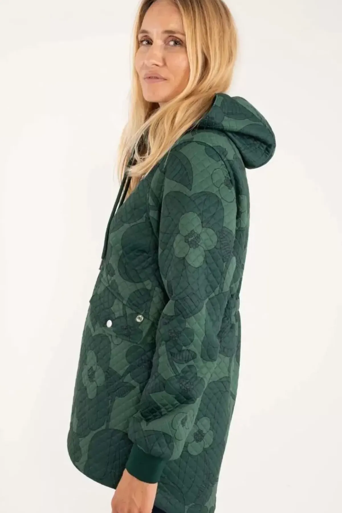 Danefæ Thermokleidung>Danejohanne Thermo Anorak Dark Khaki/Rover Khaki Boom Bloom
