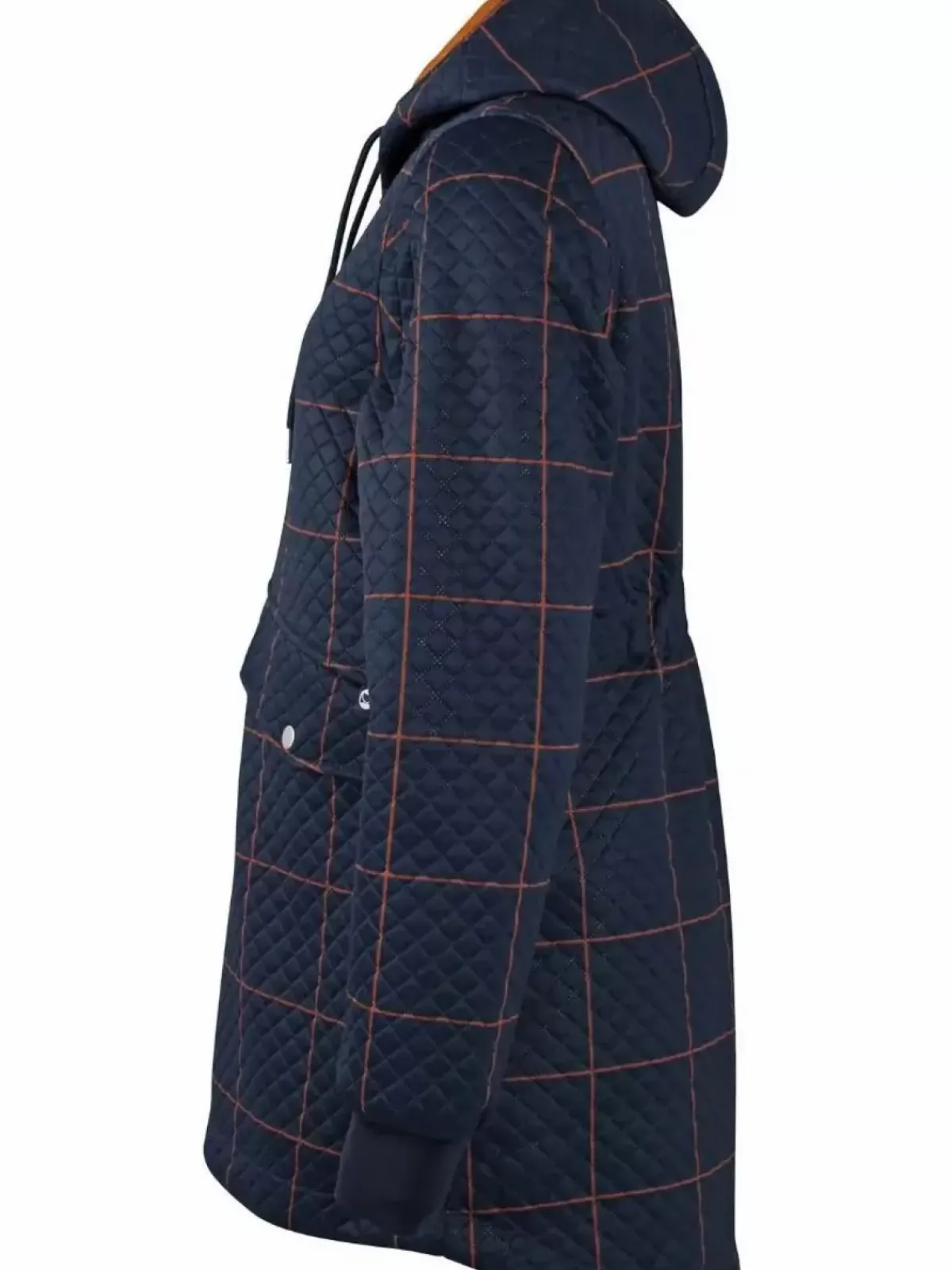 Danefæ Thermokleidung>Danejohanne Thermo Anorak Navy/Occer Large Plaid