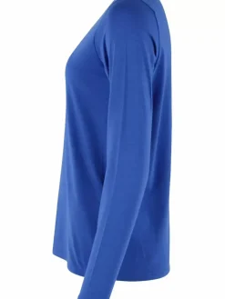 Danefæ Hemden Und Shirts>Danejubii Ls Modal Tee Klein Blue
