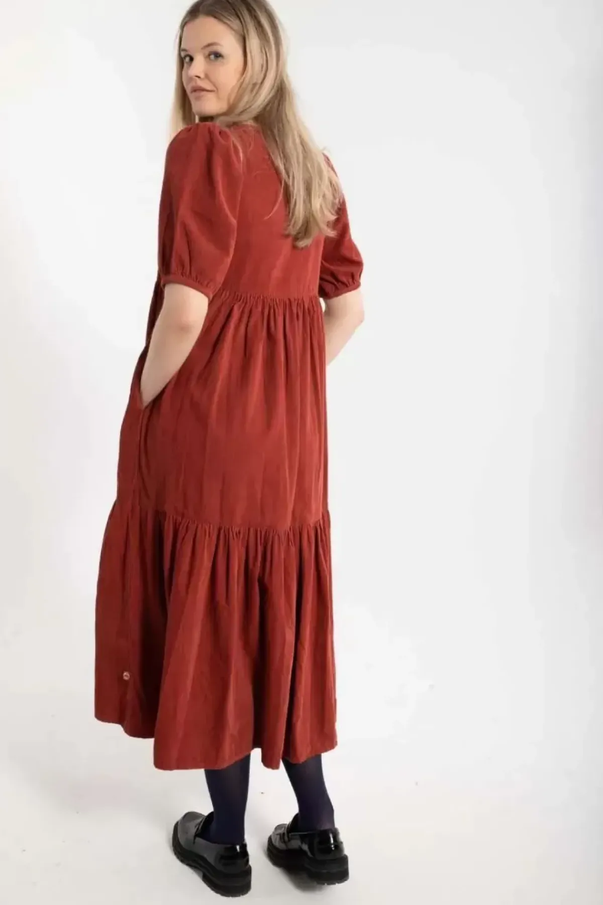 Danefæ Kleider>Danejuli Cord Dress Old Rose