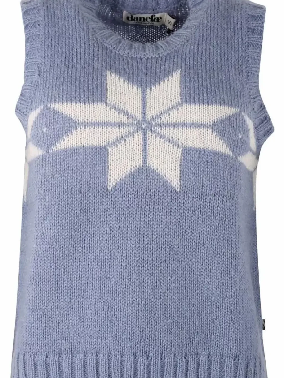 Danefæ Strickwaren>Daneklaksvik Flakes Vest Porcelaine/Chalk