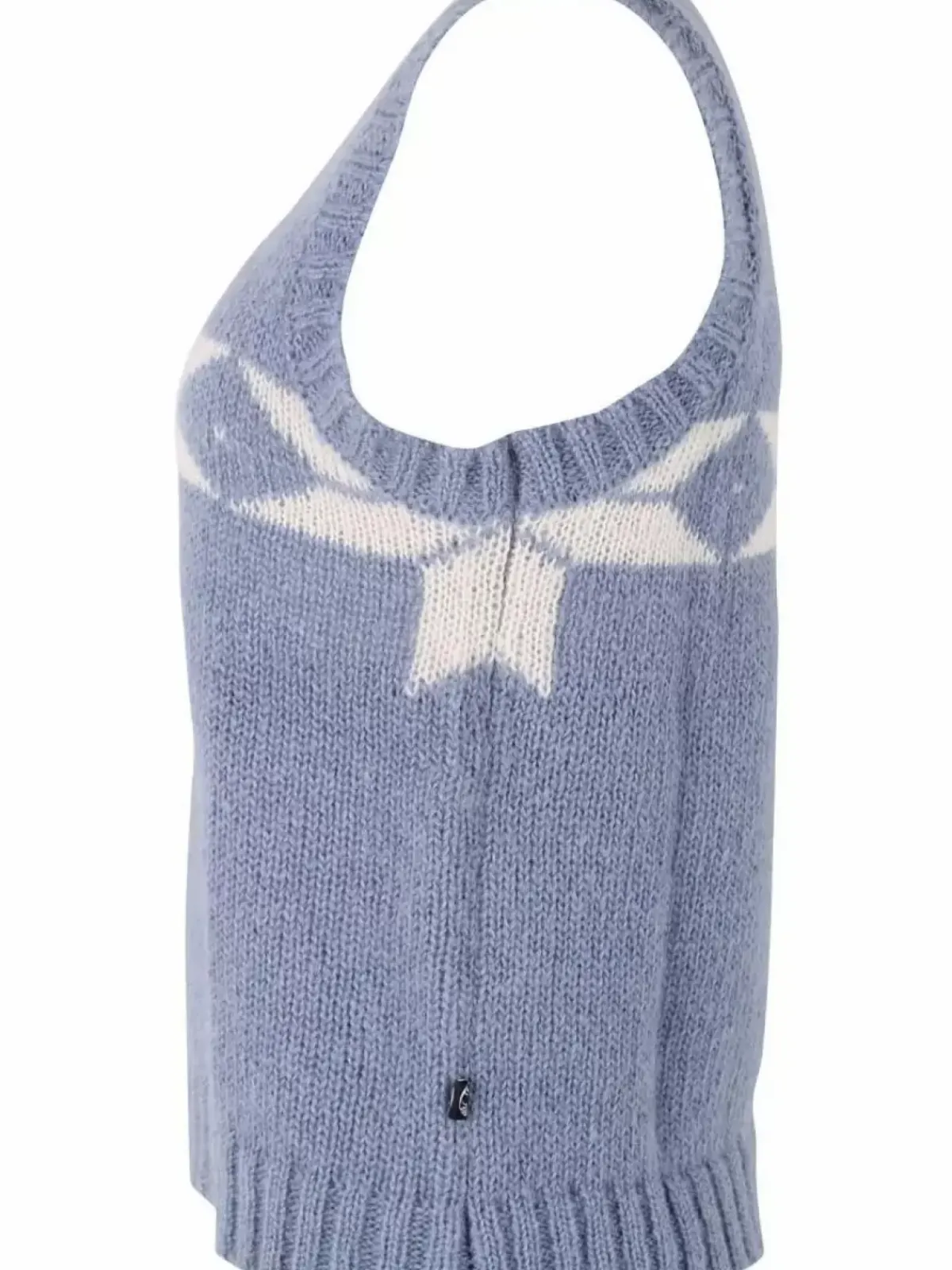 Danefæ Strickwaren>Daneklaksvik Flakes Vest Porcelaine/Chalk