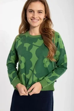 Danefæ Sweatshirts>Daneklausen Moleton Sweat Fall Jungle/Warm Khaki Bloom Boom