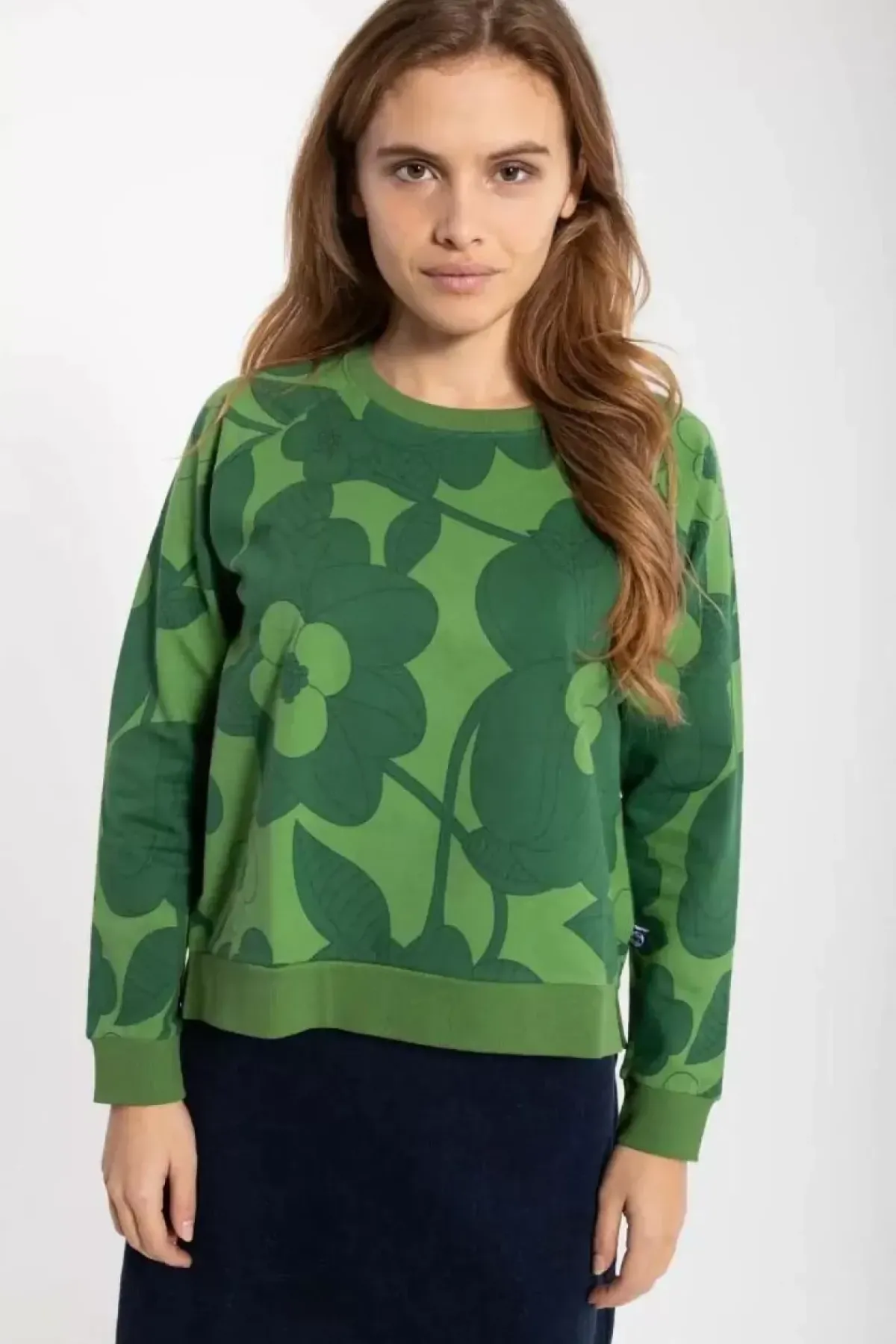 Danefæ Sweatshirts>Daneklausen Moleton Sweat Fall Jungle/Warm Khaki Bloom Boom