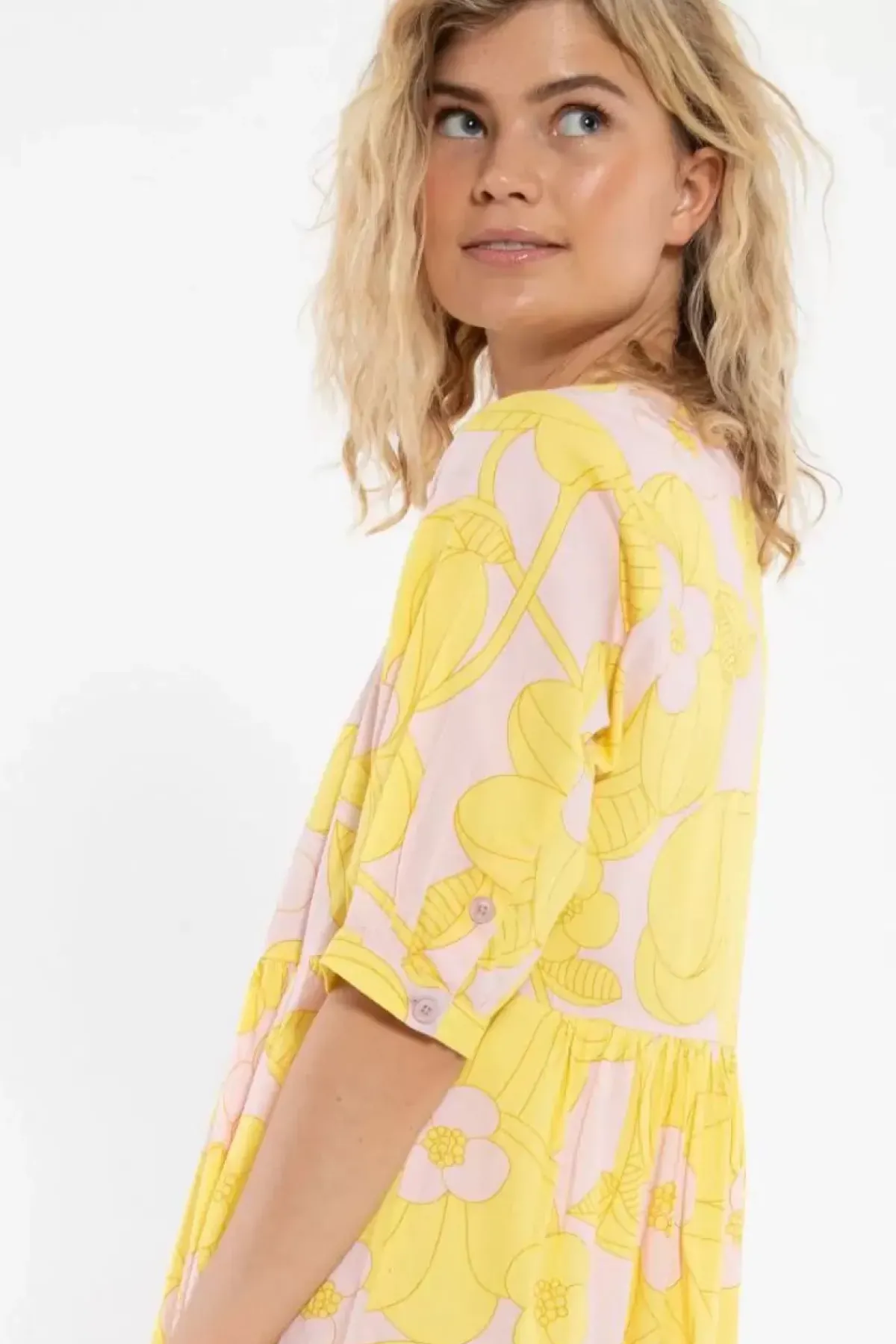 Danefæ Kleider>Danelavender Dress Light Pink Bloom Boom