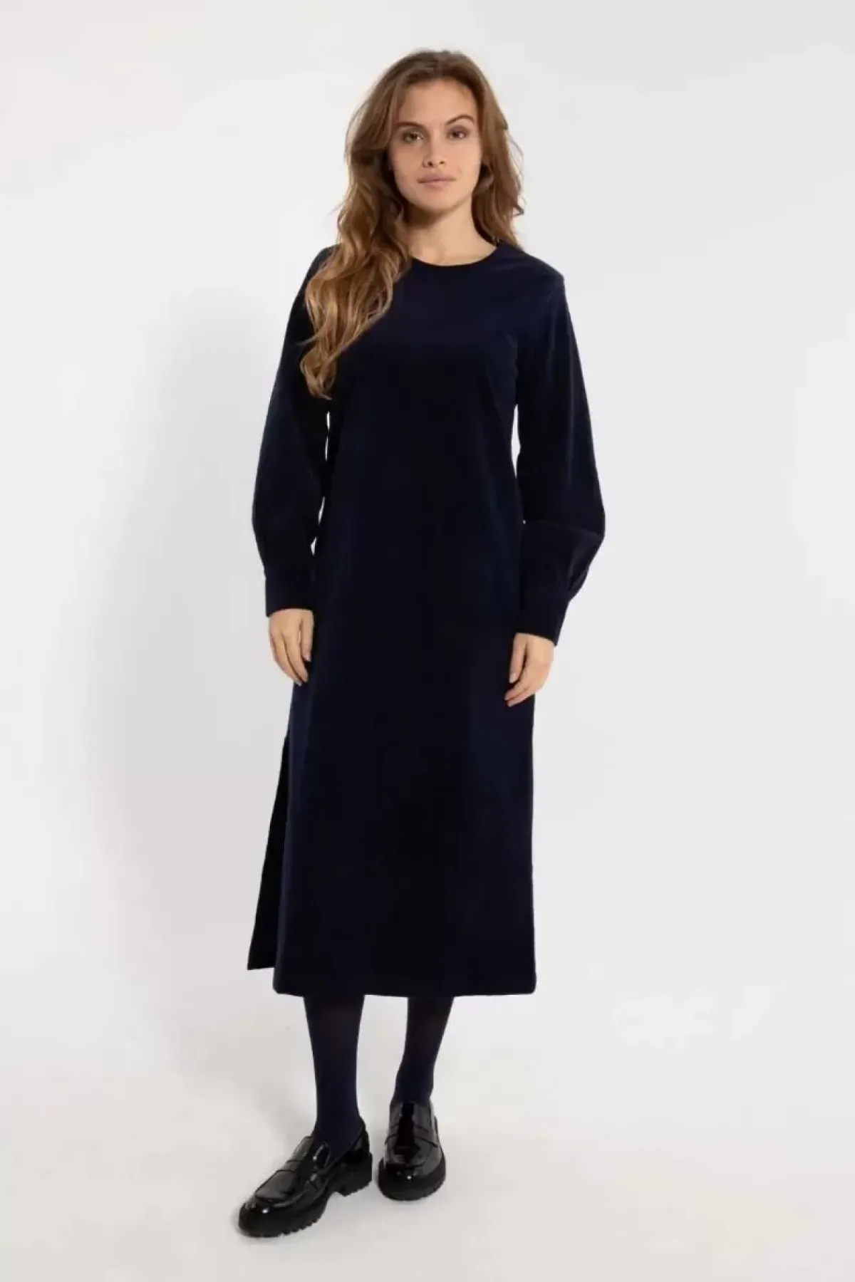 Danefæ Kleider>Danelegance Cord Stretch Dress Marine
