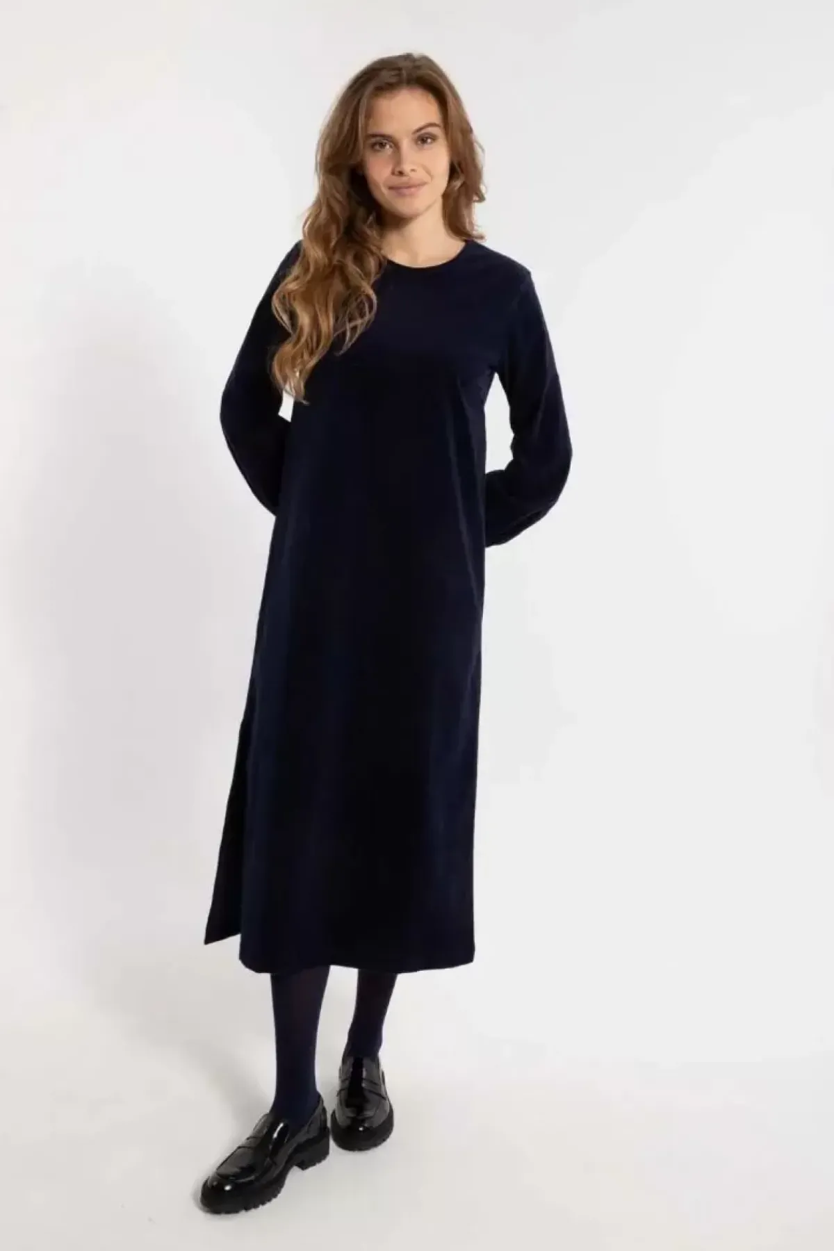 Danefæ Kleider>Danelegance Cord Stretch Dress Marine
