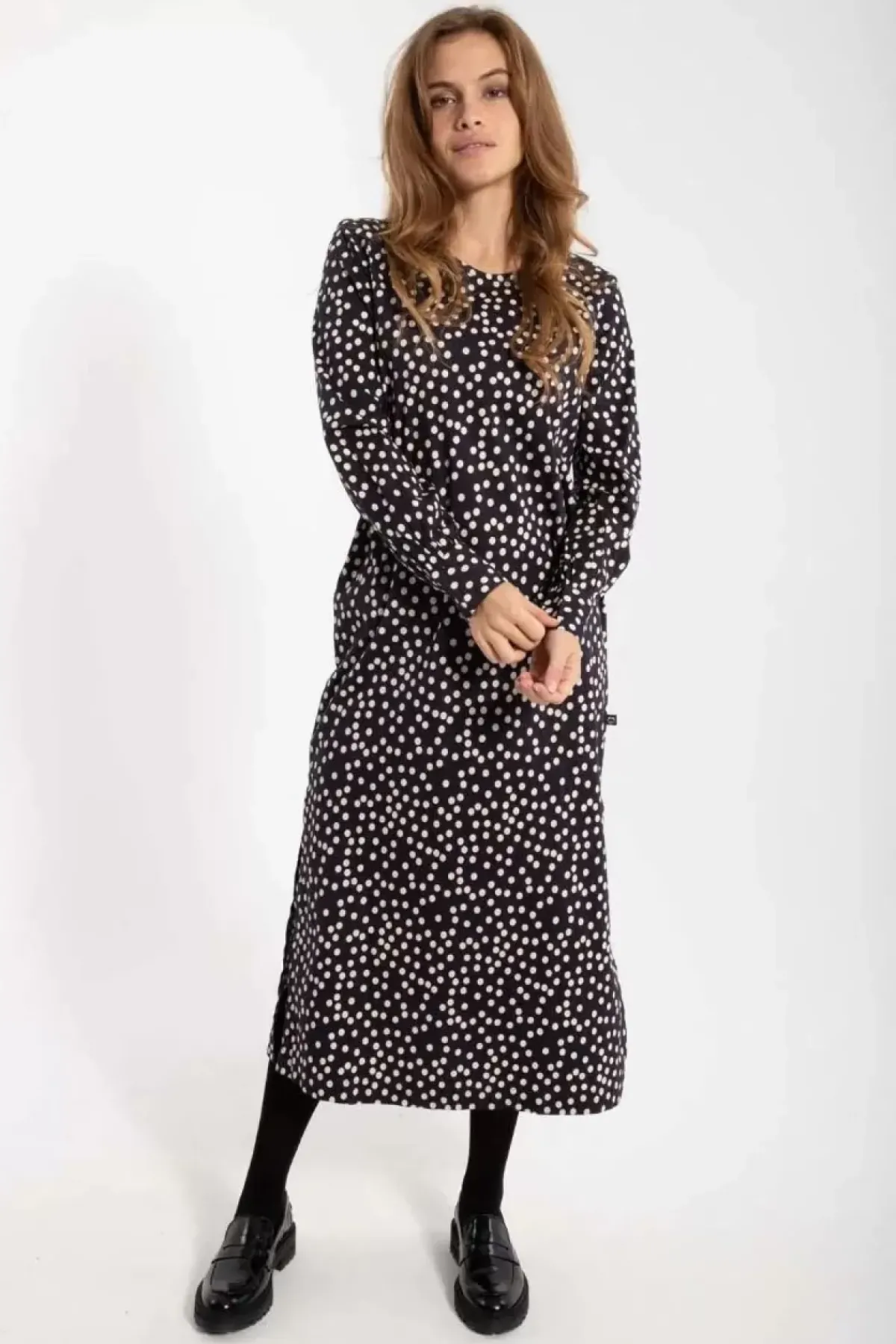 Danefæ Kleider>Danelegance Dress Black/Chalk Fundots