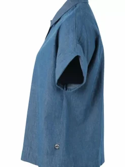 Danefæ Blusen>Danelena Chambrey Shirt Dk Indigo