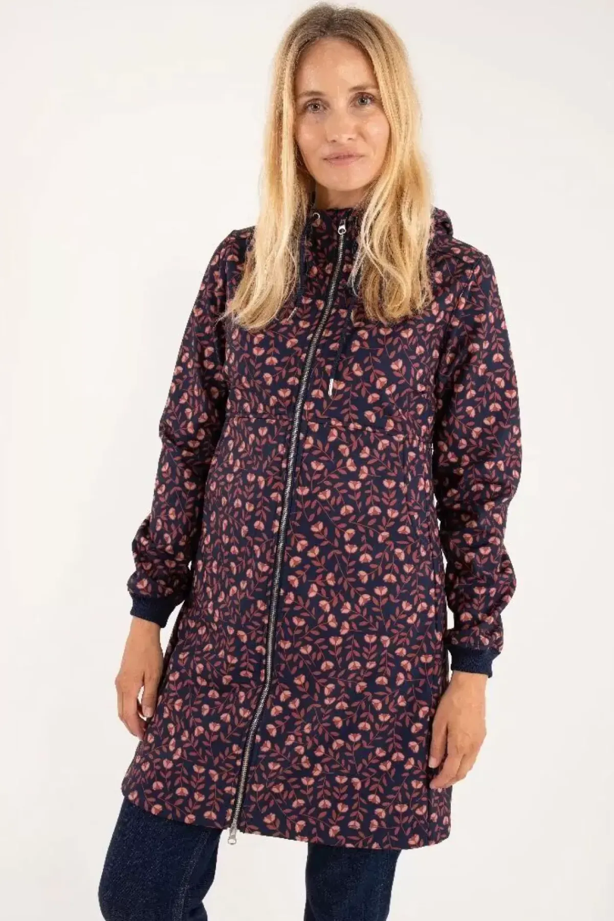 Danefæ Softshell-Jacken>Daneline Softshell Navy/Pink Rust Fluerie