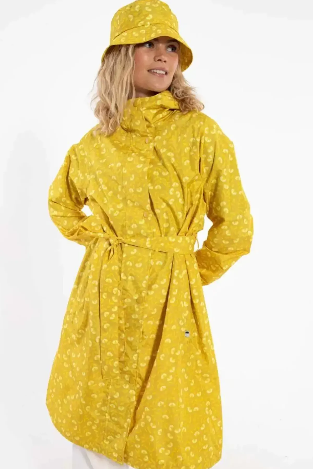 Danefæ Regenjacken>Danelisabeth Raincoat Dark Yellow Fleurie