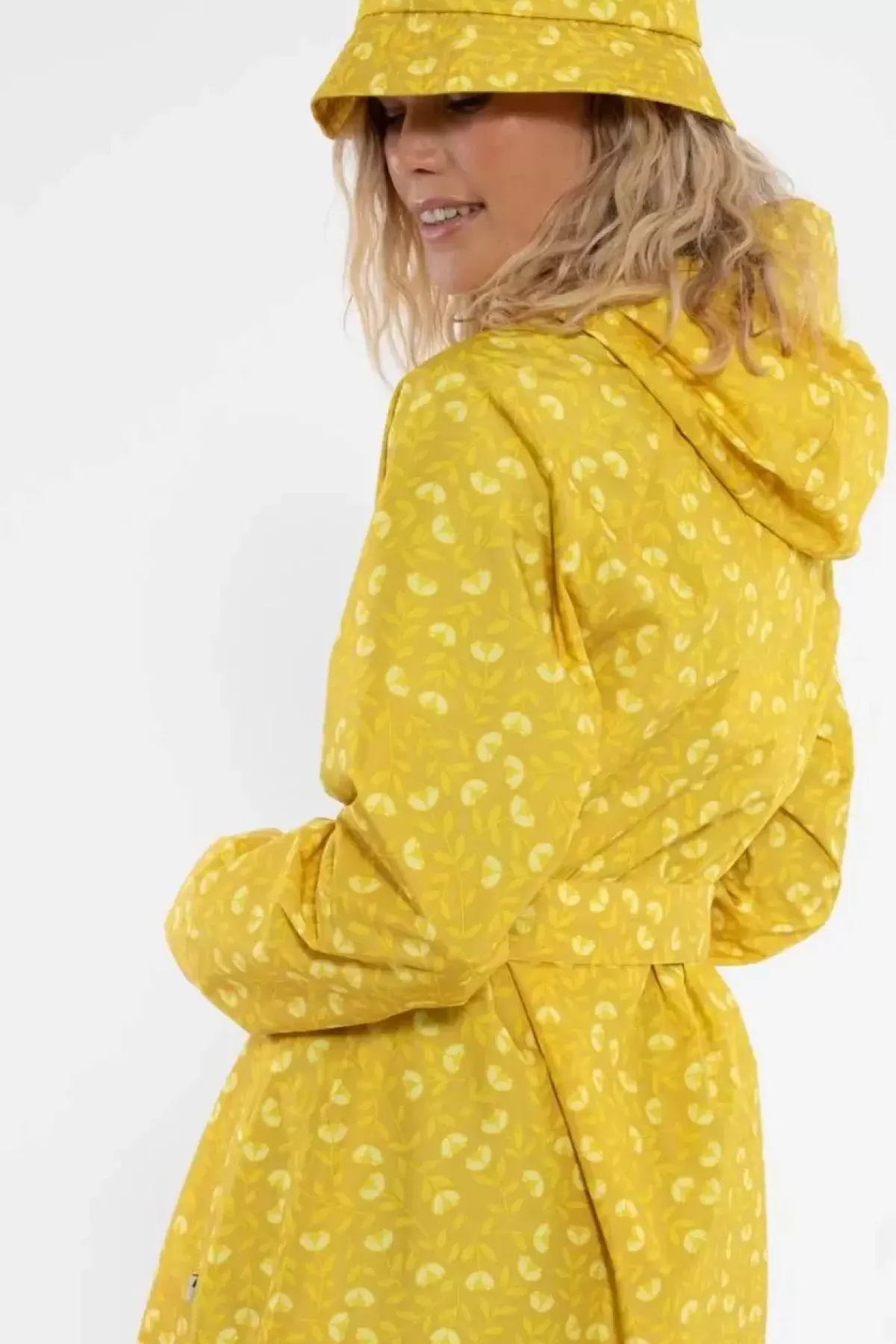 Danefæ Regenjacken>Danelisabeth Raincoat Dark Yellow Fleurie