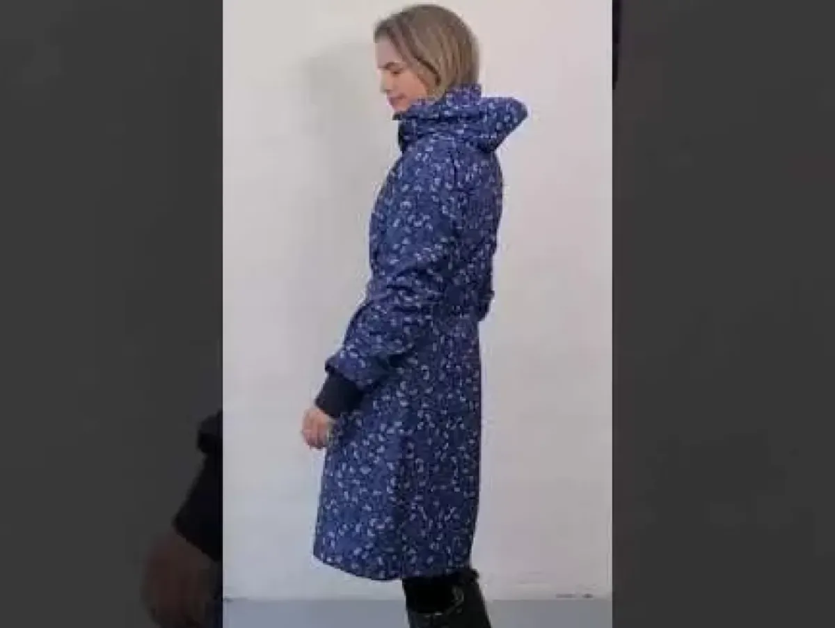 Danefæ Regenjacken>Danelisabeth Raincoat Navy/Lilac Fleurie