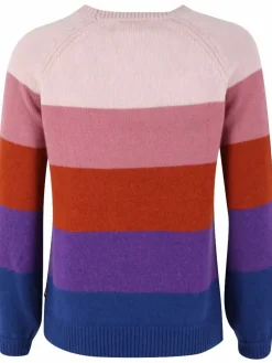 Danefæ Strickwaren>Danelisa Wool Sweater Rose Beige/Old Rose/Rust/Purple