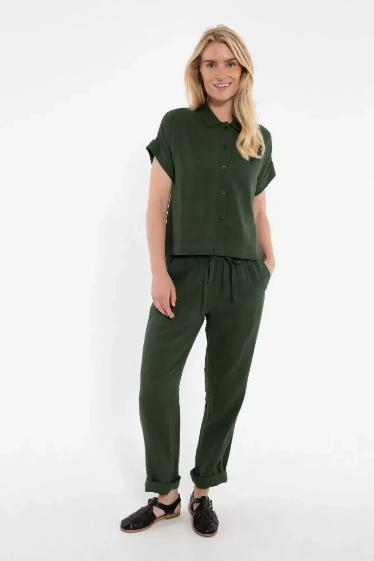 Danefæ Hosen>Daneliseleje Cloth Pants Dk Army
