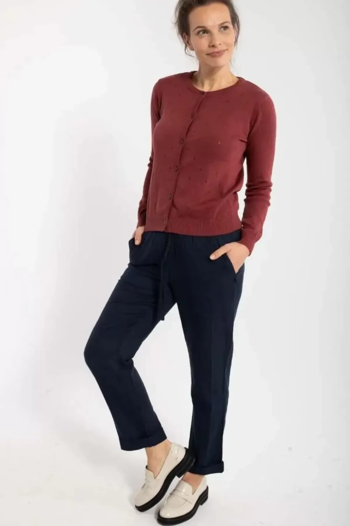 Danefæ Hosen>Daneliseleje Cloth Pants Dk Navy