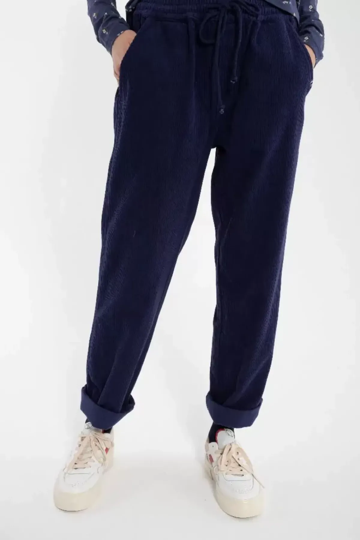 Danefæ Hosen>Daneliseleje Cord Pants Grey Marine