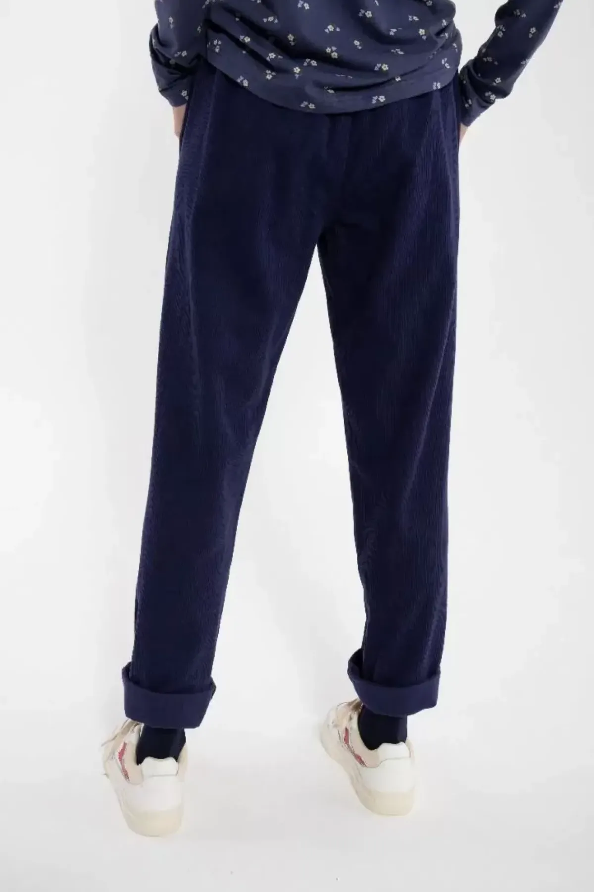 Danefæ Hosen>Daneliseleje Cord Pants Grey Marine
