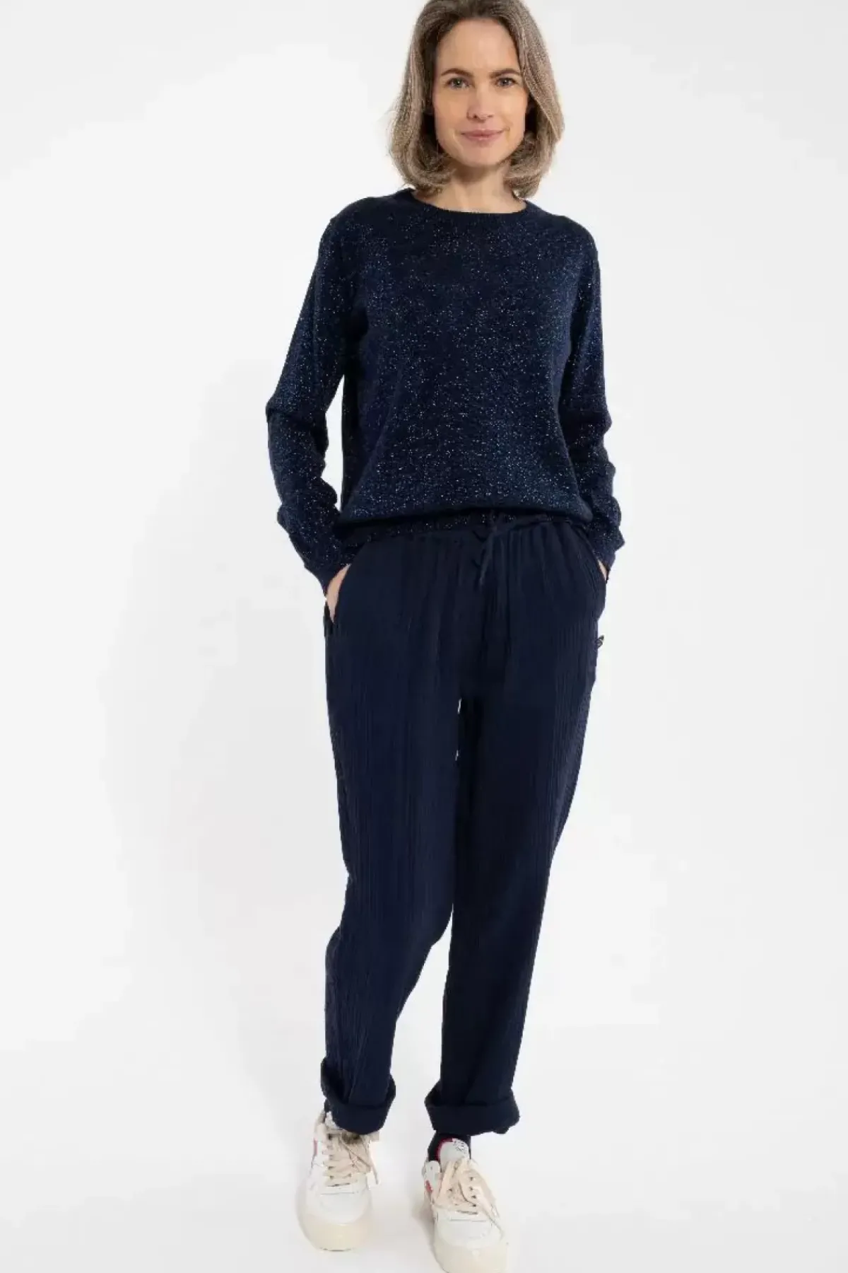 Danefæ Hosen>Daneliseleje Heavy Cloth Pants Dark Navy