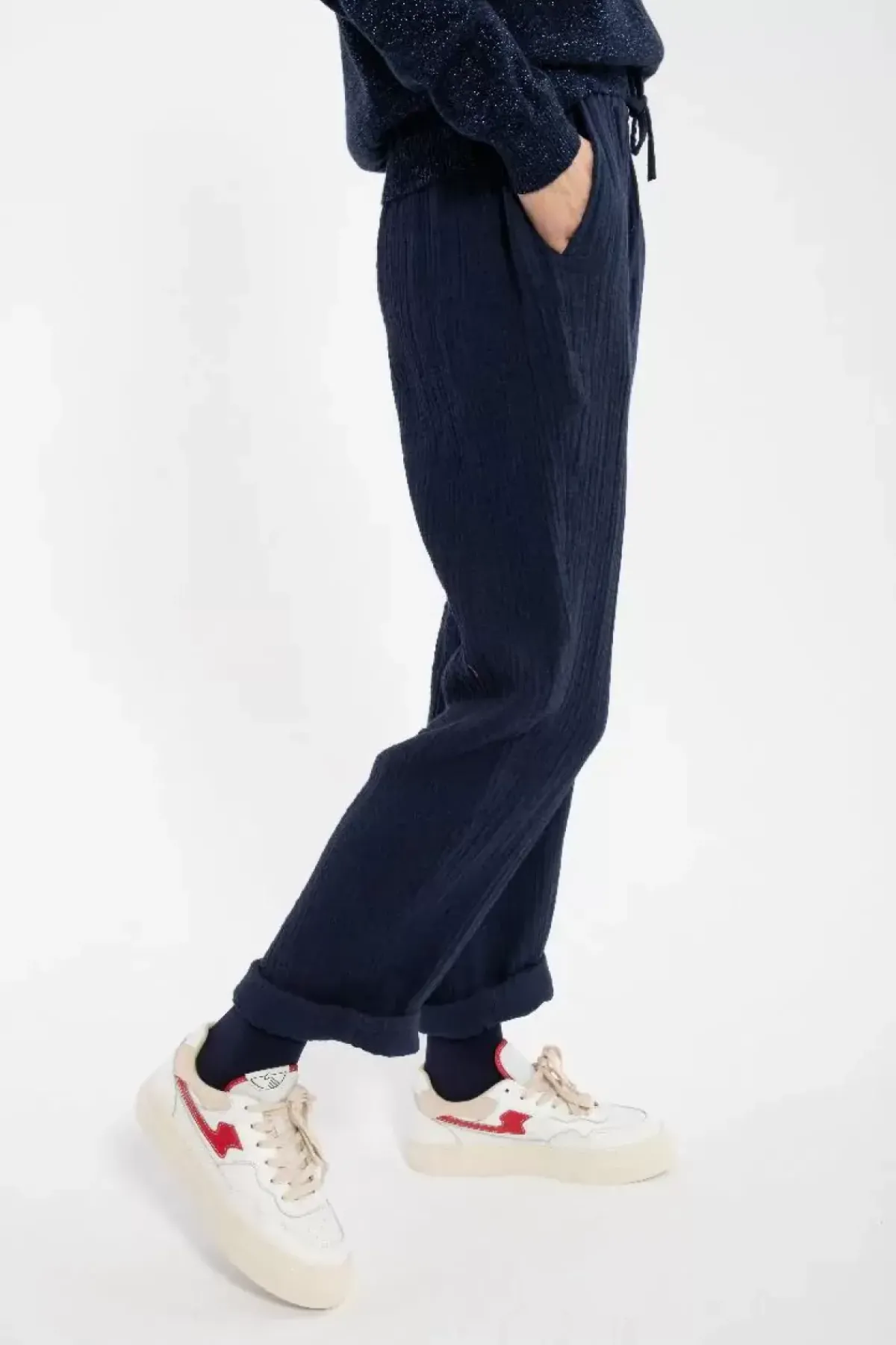 Danefæ Hosen>Daneliseleje Heavy Cloth Pants Dark Navy