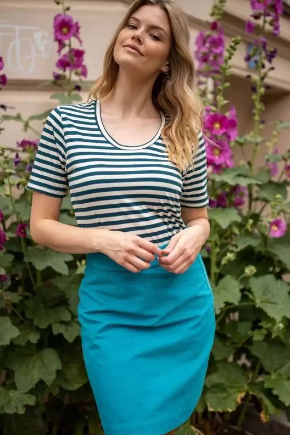Danefæ Röcke>Danelondon Cord Skirt Rainblue