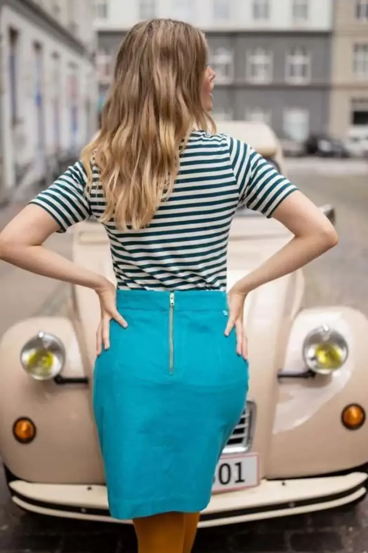 Danefæ Röcke>Danelondon Cord Skirt Rainblue
