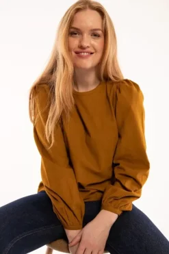 Danefæ Blusen>Danelouise Cord Shirt Mustard