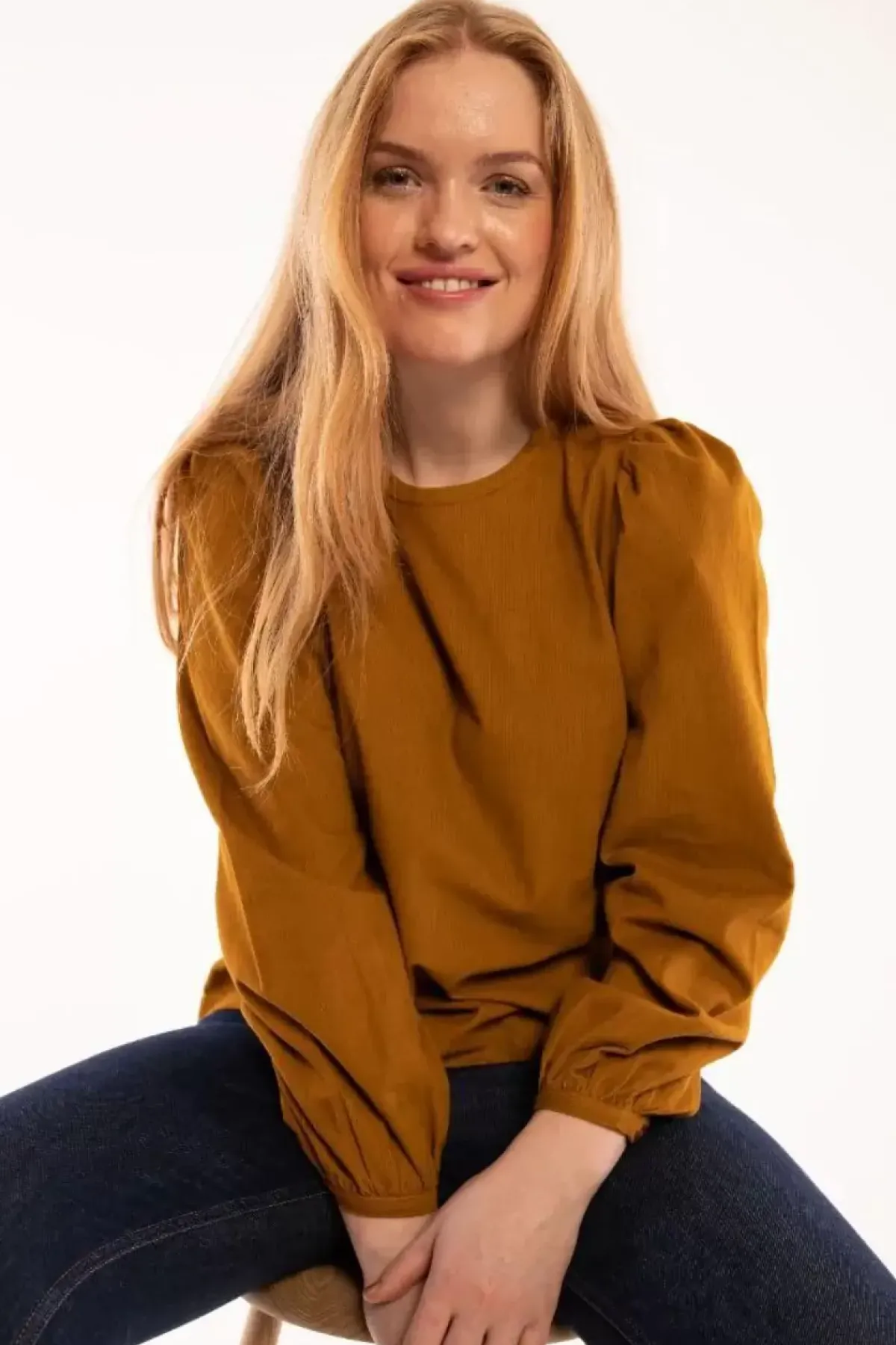 Danefæ Blusen>Danelouise Cord Shirt Mustard