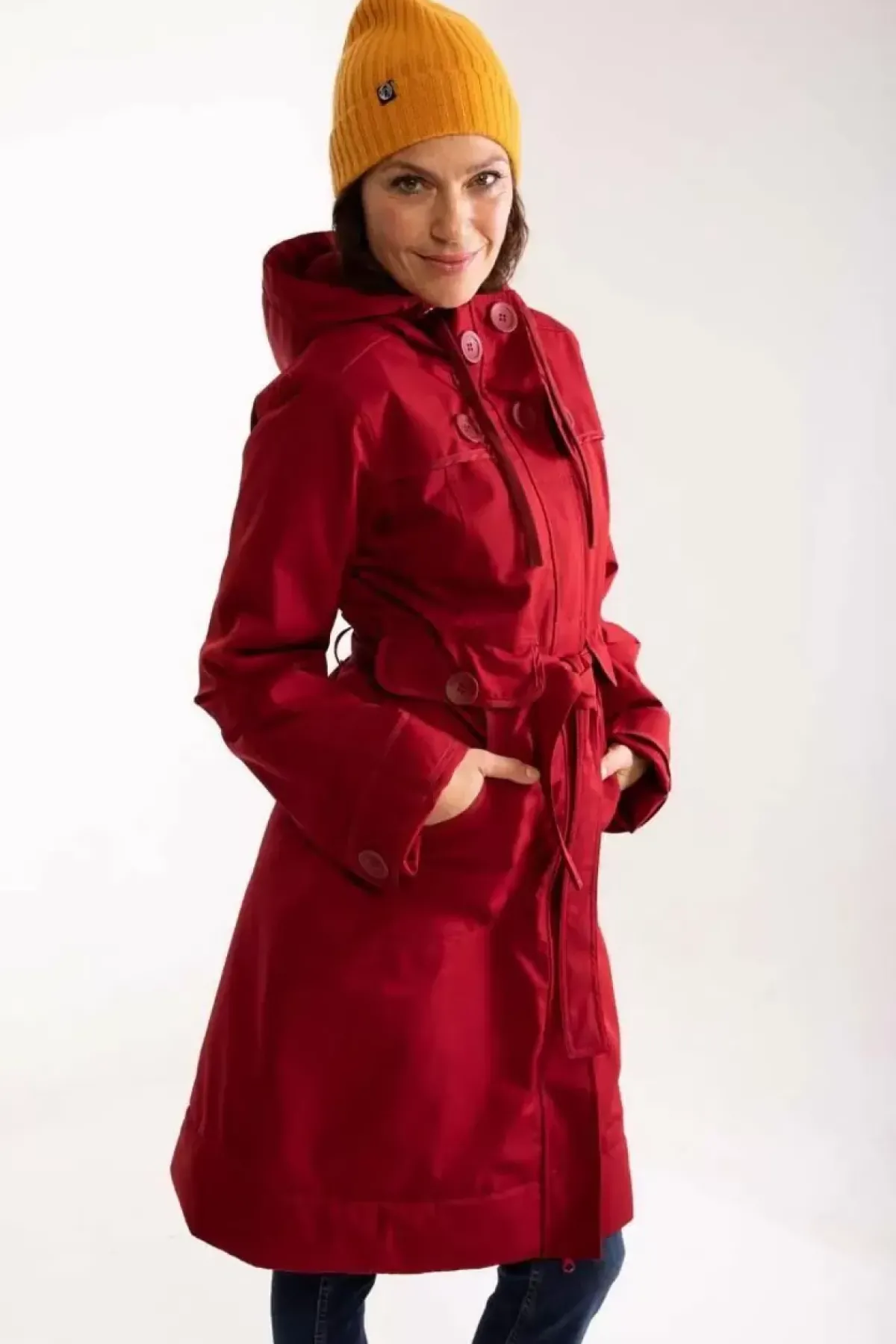 Danefæ Winterjacken>Danelse Stretch Winter Jacket Dark Red