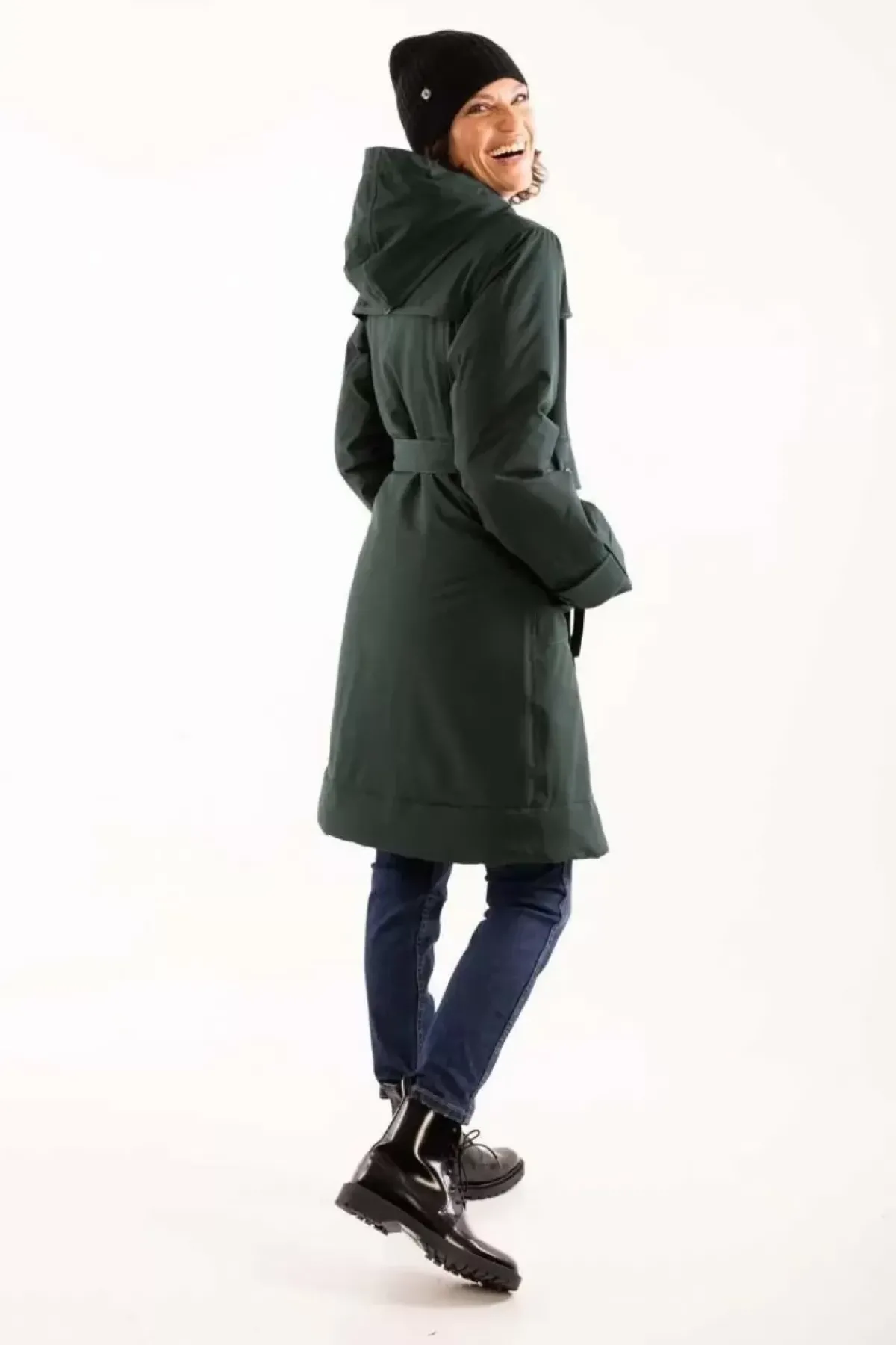 Danefæ Winterjacken>Danelse Stretch Winter Jacket Black Green