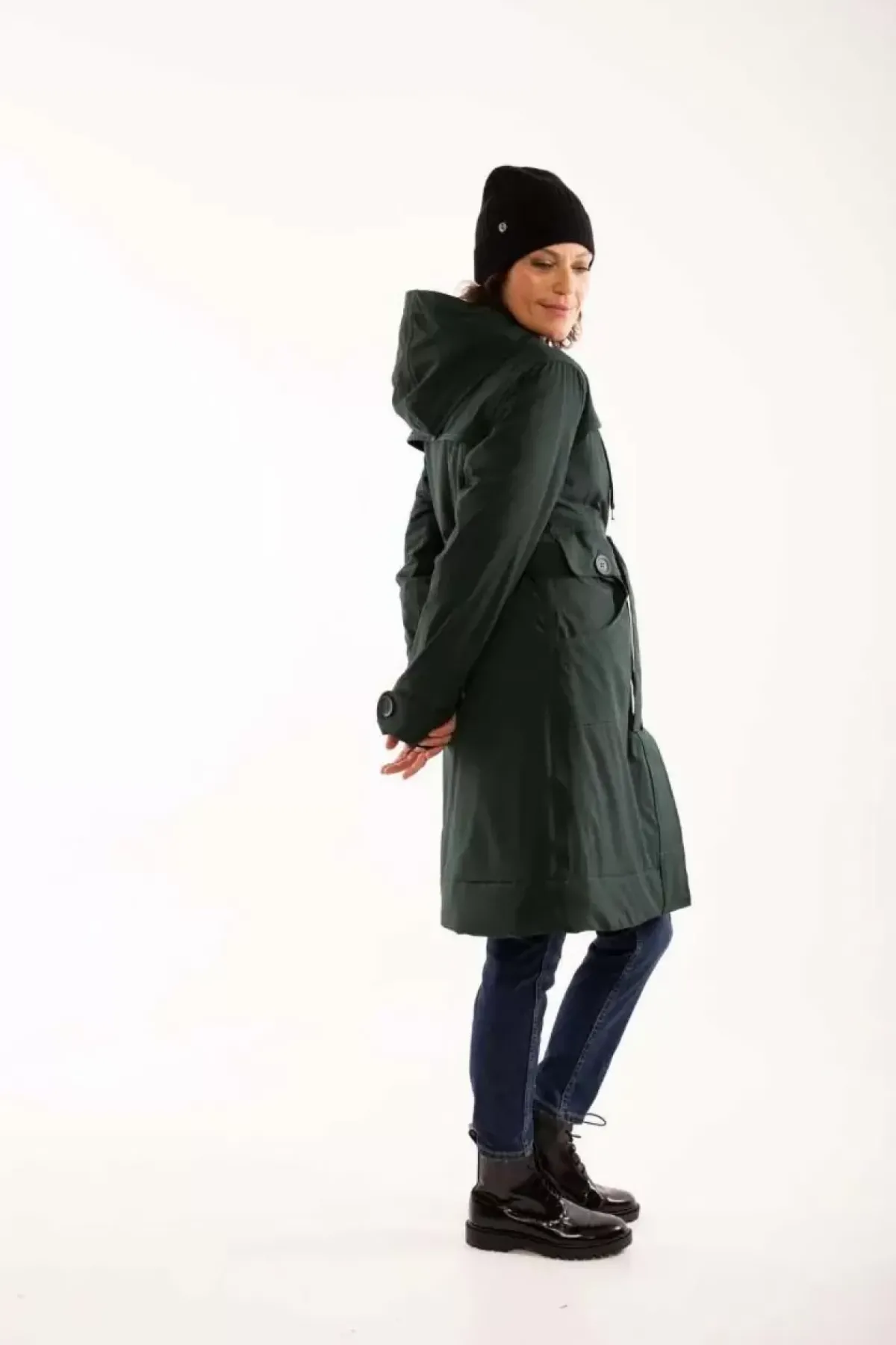 Danefæ Winterjacken>Danelse Stretch Winter Jacket Black Green