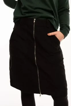 Danefæ Röcke>Danemadelaine Cord Skirt Black
