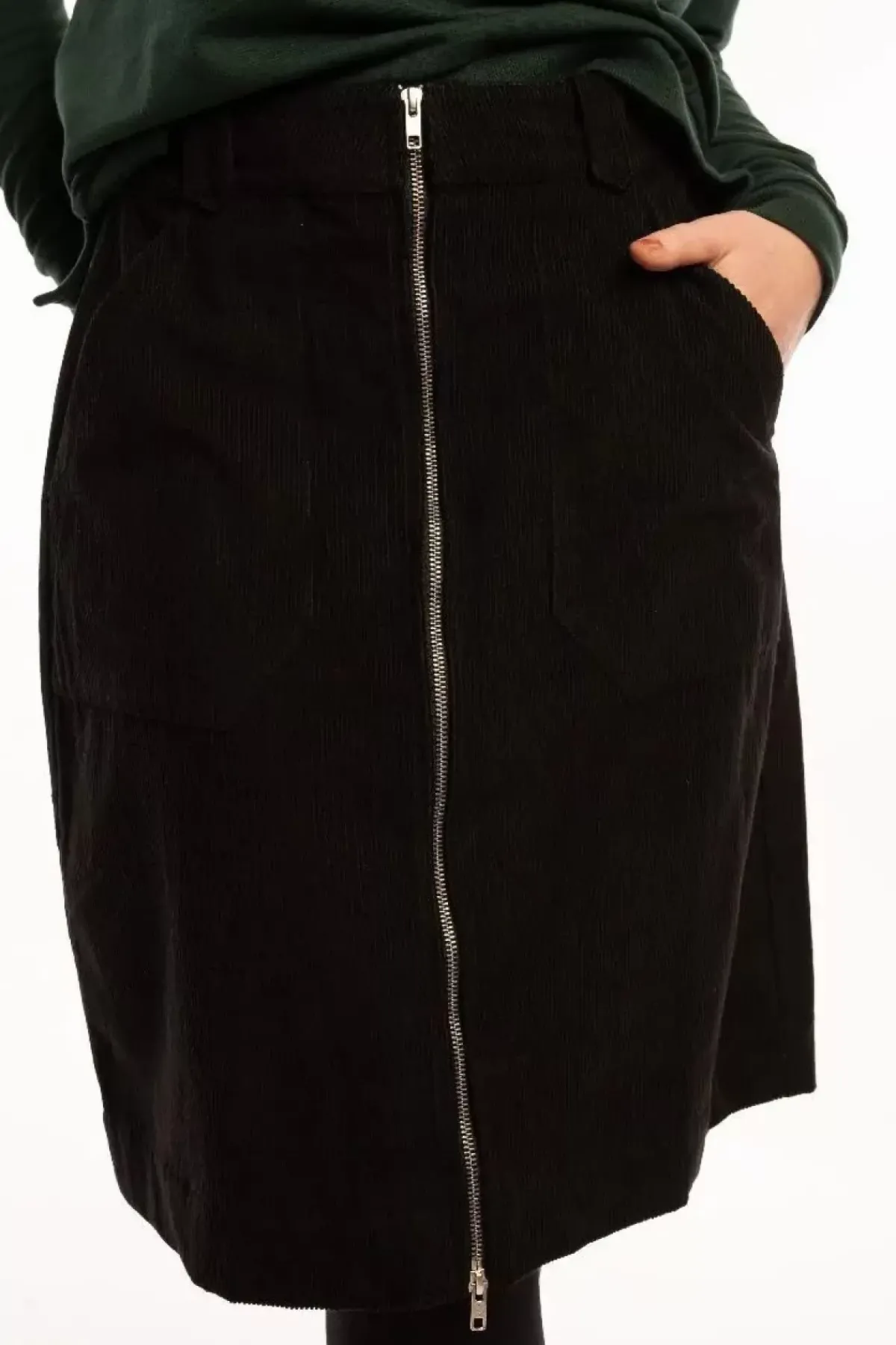 Danefæ Röcke>Danemadelaine Cord Skirt Black