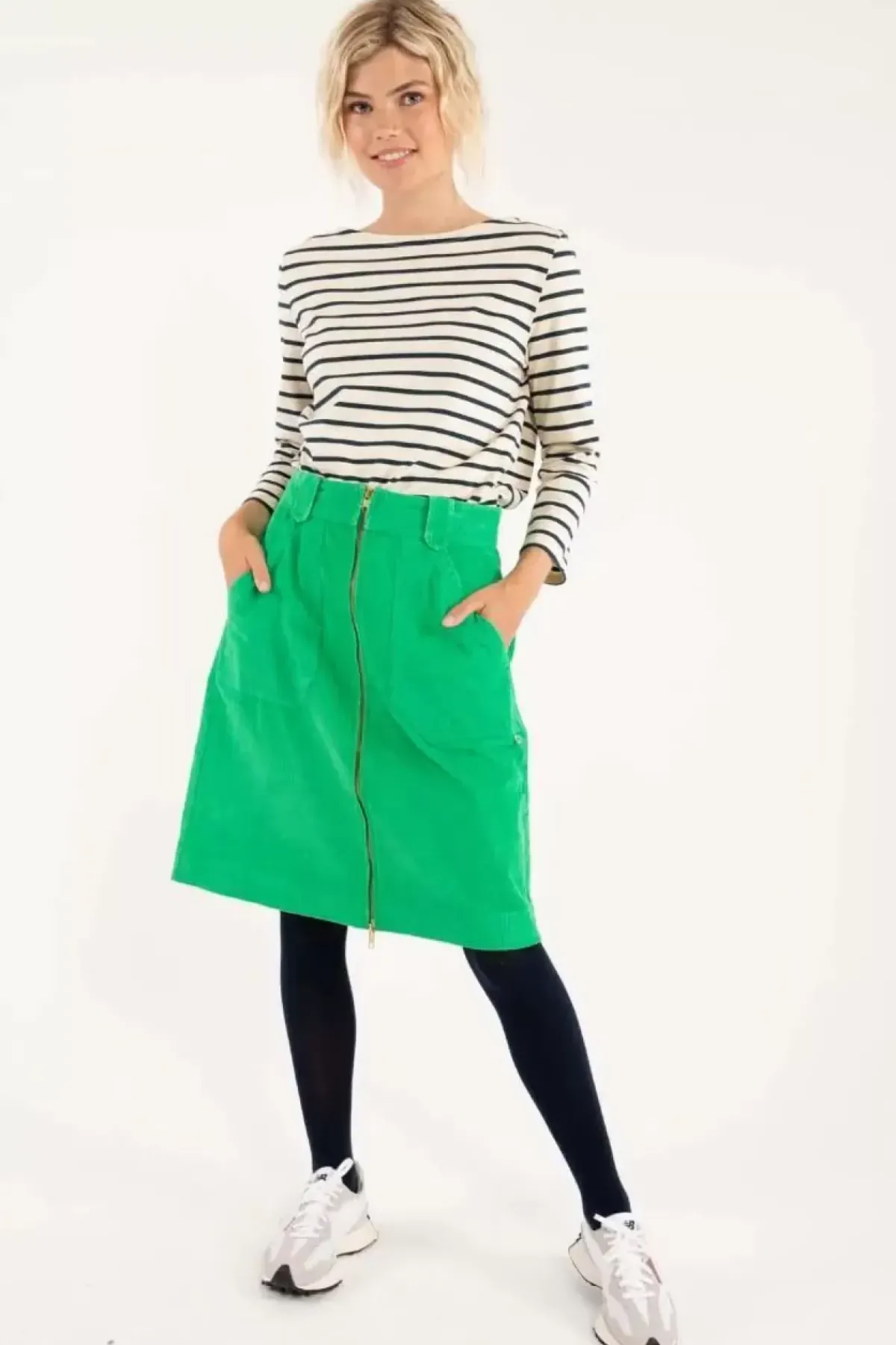 Danefæ Röcke>Danemadelaine Cord Skirt Green
