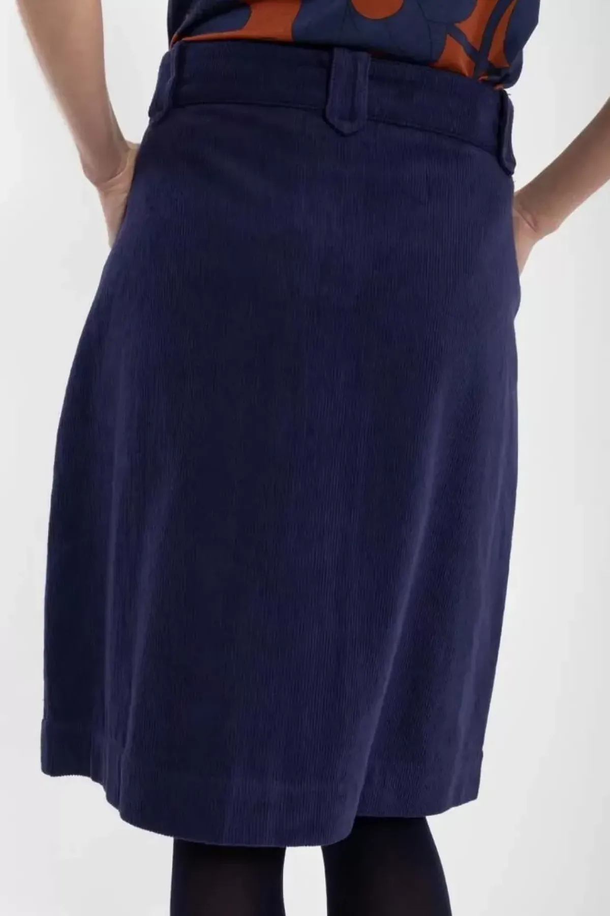Danefæ Röcke>Danemadelaine Cord Skirt Grey Marine