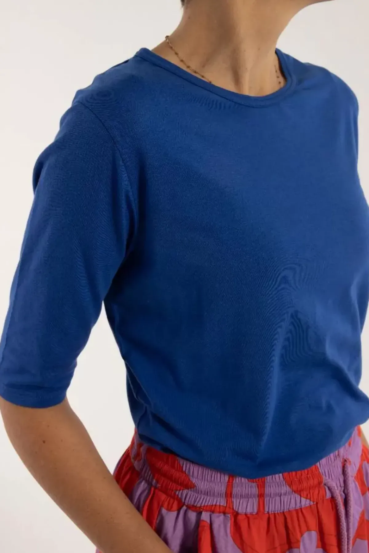 Danefæ T-Shirts>Danemanna Modal Tee Klein Blue
