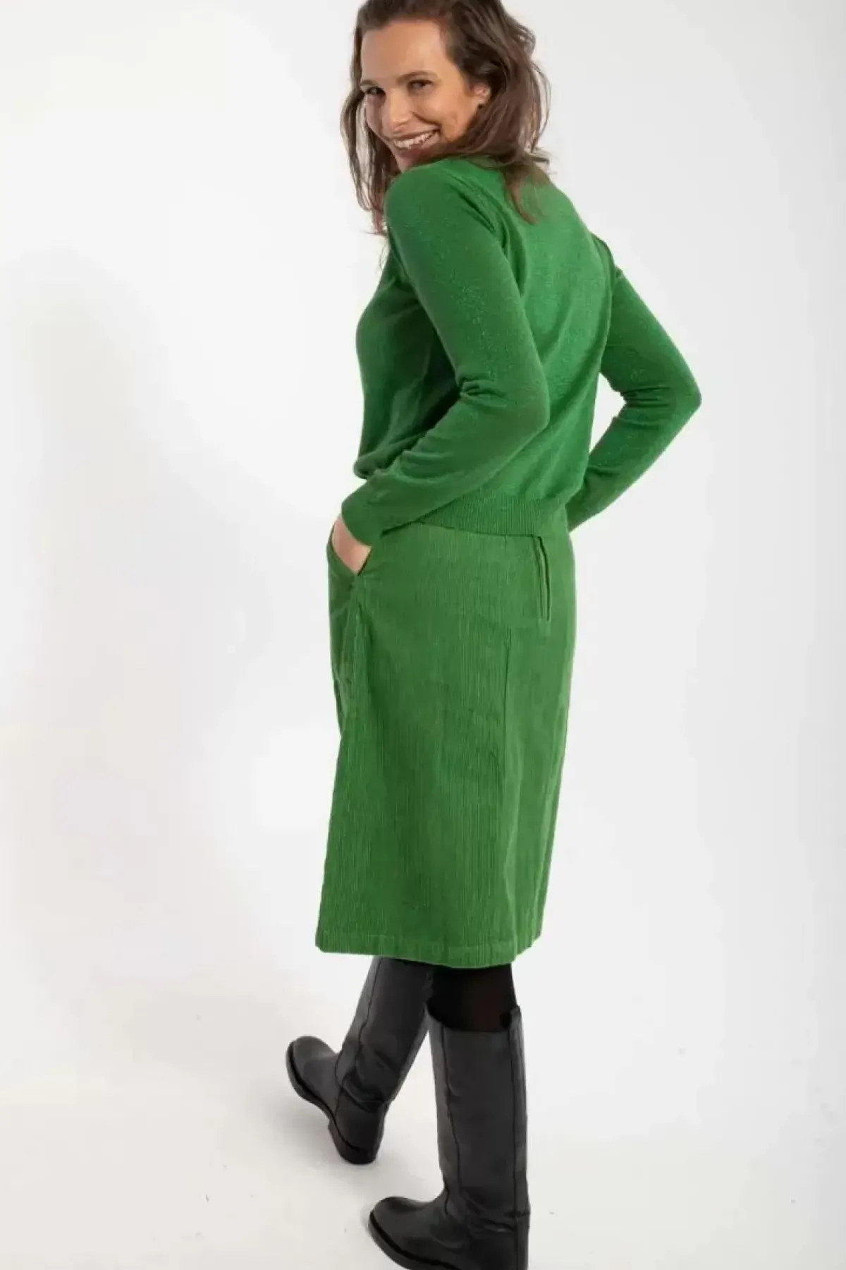 Danefæ Röcke>Danemaren Cord Skirt Fall Jungle