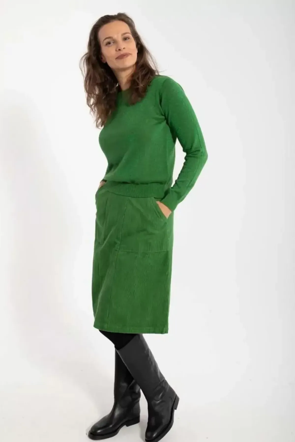 Danefæ Röcke>Danemaren Cord Skirt Fall Jungle