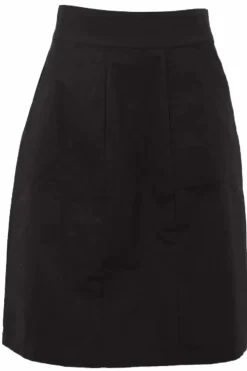 Danefæ Röcke>Danemaren Poplin Skirt Black