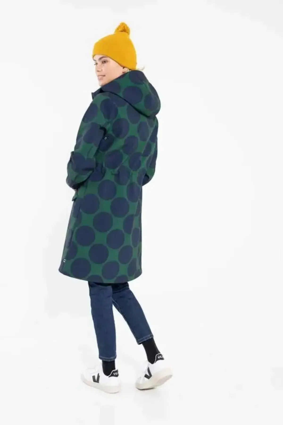 Danefæ Softshell-Jacken>Danemarianne Softshell Dark Army/Dark Navy Megadots