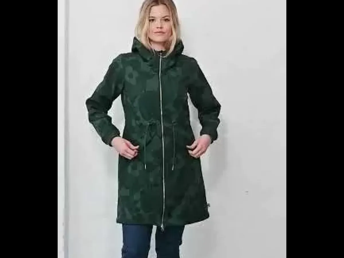Danefæ Softshell-Jacken>Danemarianne Softshell Deep Forest Bloom Boom