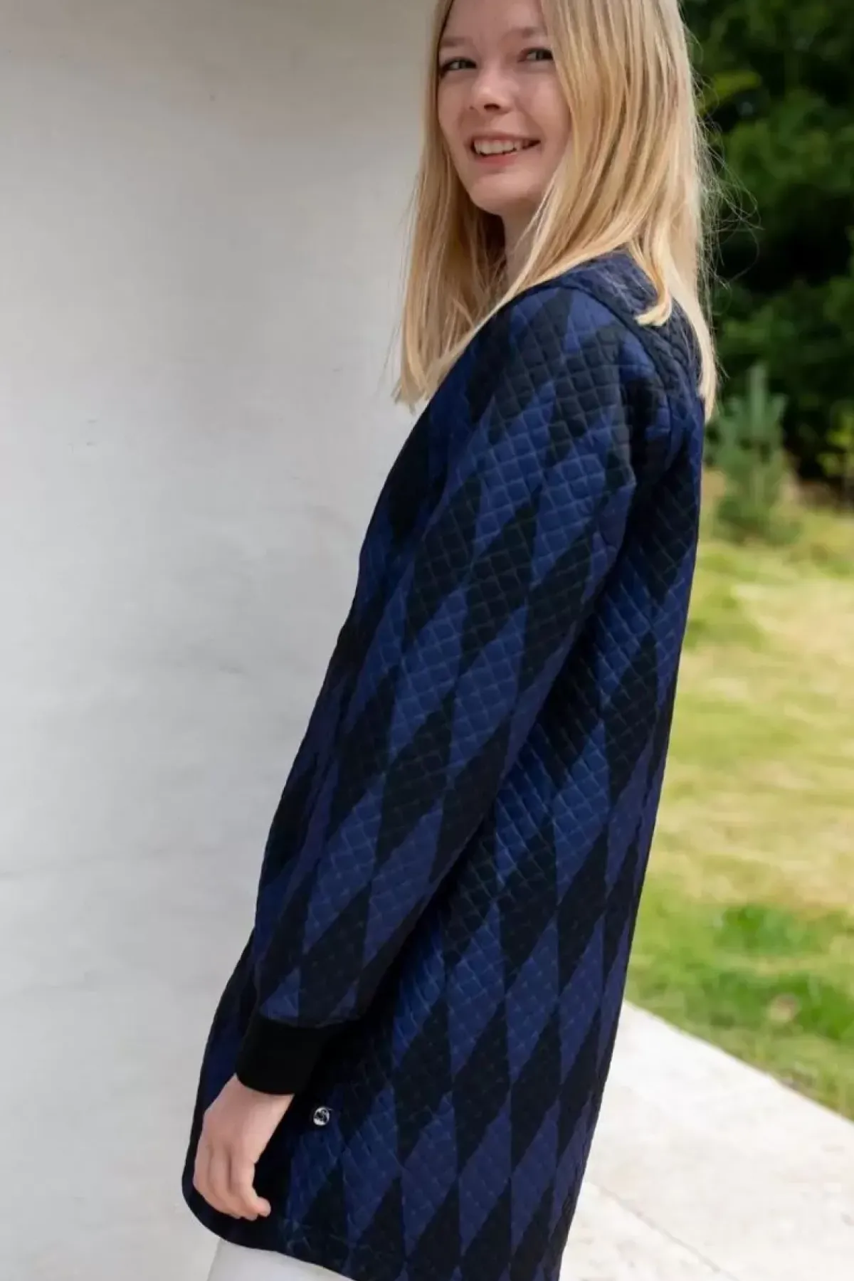 Danefæ Thermokleidung>Danemaude Thermo Coat Black/Marine Diamond