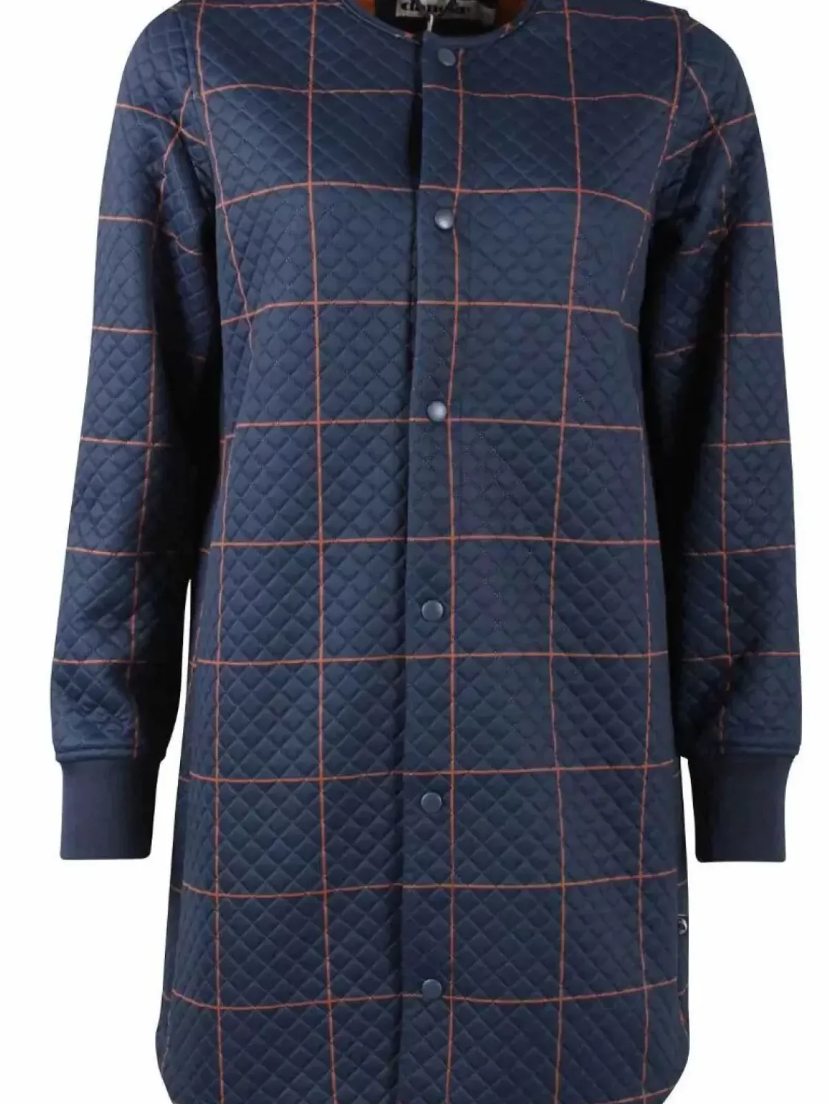 Danefæ Thermokleidung>Danemaude Thermo Coat Navy/Occer Large Plaid