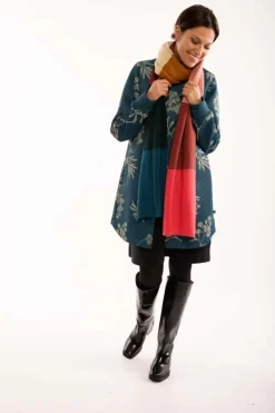 Danefæ Thermokleidung>Danemaude Thermo Coat Stone Blue Hemlock